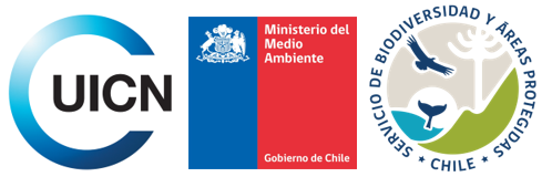 Logos UICN, Ministerio de Ambiente de Chile y SBAP